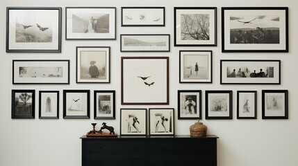 Fototapeta premium wall black frames