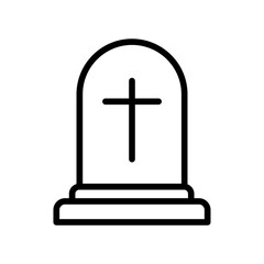 Grave Marker Vector Icon