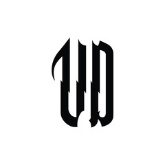 VD monogram logo design letter text name symbol monochrome logotype alphabet character simple logo