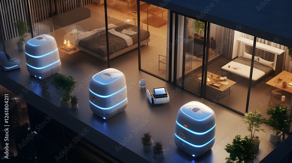 Aufkleber sophisticated ai powered smart home with intuitive automation for seamless daily life featuring adva