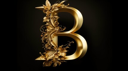 decorative alphabet gold