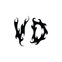 VD monogram logo design letter text name symbol monochrome logotype alphabet character simple logo