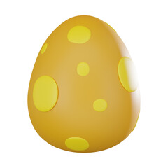 Fototapeta premium 3D render, Easter Egg and Celebrations, Icon Illustration