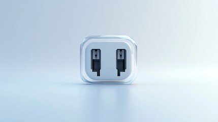 Modern USB Charging Port Illustration