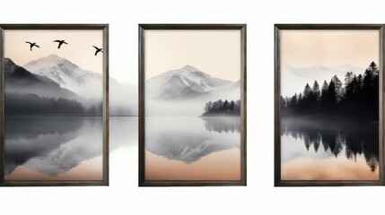 peaceful blank wall art