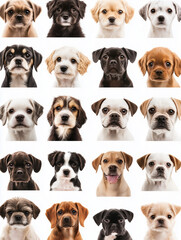 Fototapeta premium Cute group of dogs