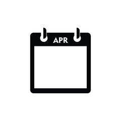 calender icon, april icon with white background