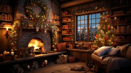 cozy new years house