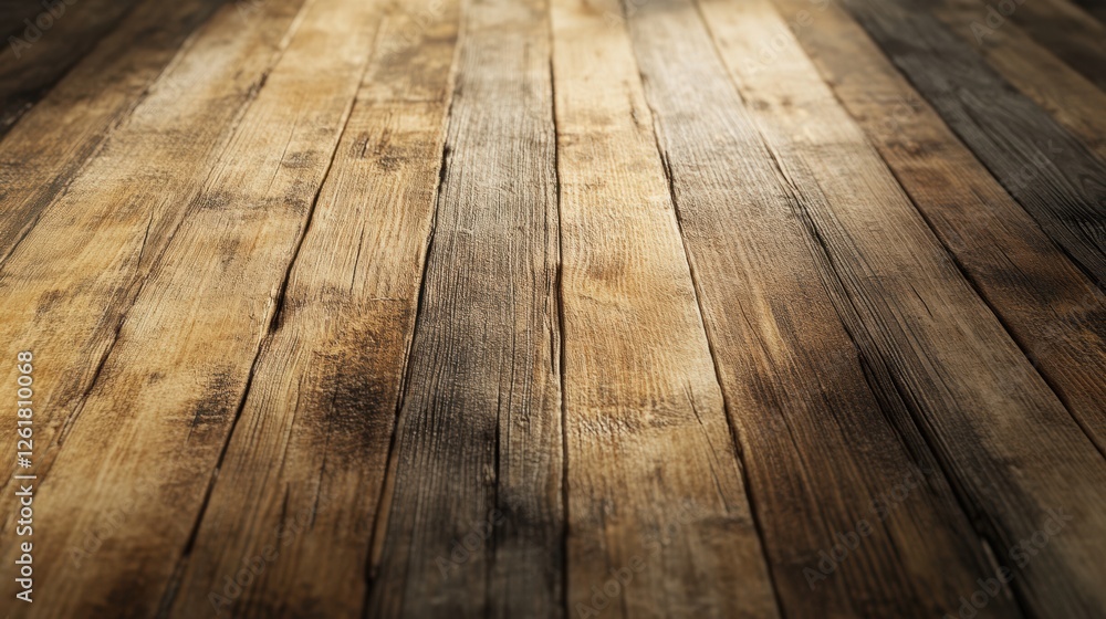 Poster rustic wood floor texture background with abstract brown and beige patterns and grunge detail effect