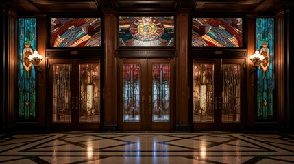 Obraz premium stained options doors