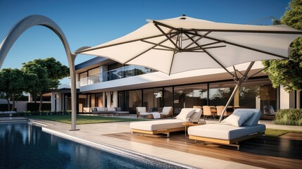 Fototapeta premium shade house umbrella