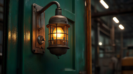  mysterious light in the old factory