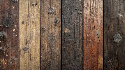 Fototapeta premium Textured Wood Paneling Background with Rich Colors and Visible Grain for Rustic Design Projects