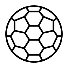 Soccer Match Ball Vector Icon