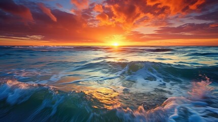 sky blue and orange swirl