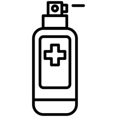 Obraz premium Antiseptic Spray Vector Icon