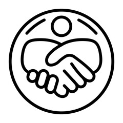 Conflict Resolution Vector Icon