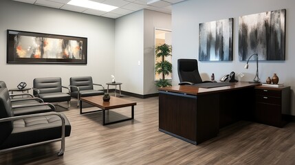 Fototapeta premium furniture financial advisor office