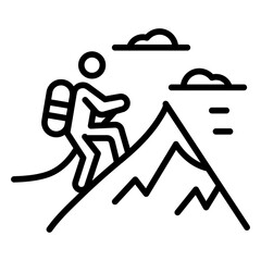 Overcoming Challenges Vector Icon