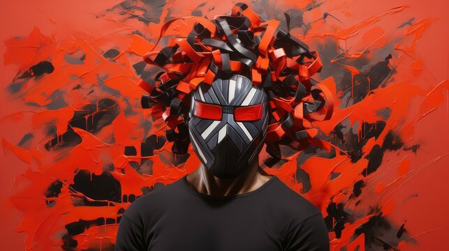 msk black person wearing a mask