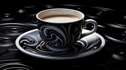 simplicity cup of black coffee