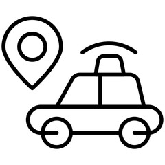 Vehicle Tracker Vector Icon