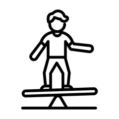Balance Board Vector Icon
