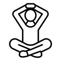 Cool Down Stretch Vector Icon