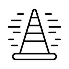 Speed Training Cone Vector Icon