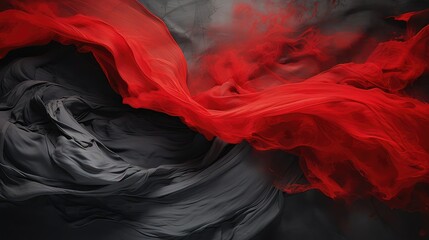 Obraz premium painting grey background red
