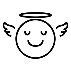 Smiling Face with Halo Icon