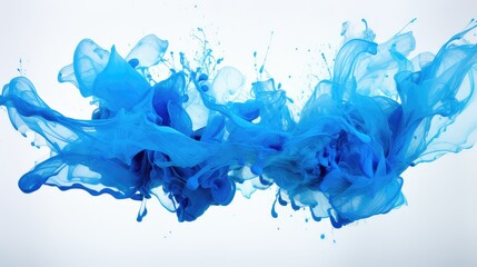 air paint splash blue