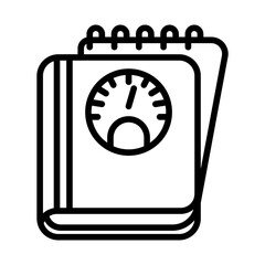 Weight Log Vector Icon