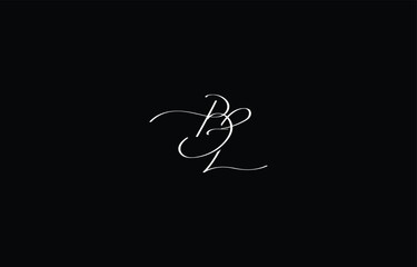 A minimal yet stylish depiction of white cursive lettering forming BL on a dark background, symbolizing elegance and simplicity.