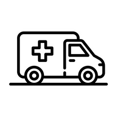Medical Car Vector Icon