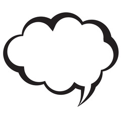 吹き出し　フレーム　シルエット　メッセージ　アイコン