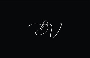 A minimal yet stylish depiction of white cursive lettering forming BV on a dark background, symbolizing elegance and simplicity.