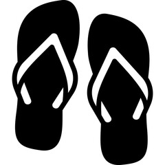Flip Flops glyph icon