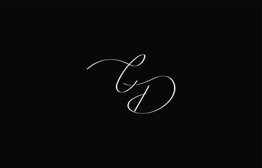 A minimal yet stylish depiction of white cursive lettering forming CD on a dark background, symbolizing elegance and simplicity.
