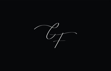 A minimal yet stylish depiction of white cursive lettering forming CF on a dark background, symbolizing elegance and simplicity.