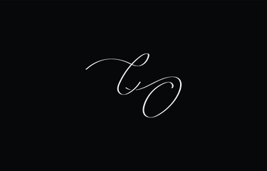 A minimal yet stylish depiction of white cursive lettering forming CO on a dark background, symbolizing elegance and simplicity.