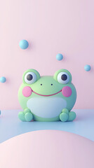 Fototapeta premium Cute Frog 3D