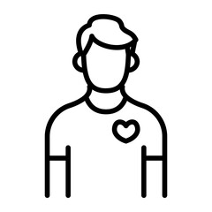 Male Patient Vector Icon
