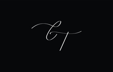 A minimal yet stylish depiction of white cursive lettering forming CT on a dark background, symbolizing elegance and simplicity.