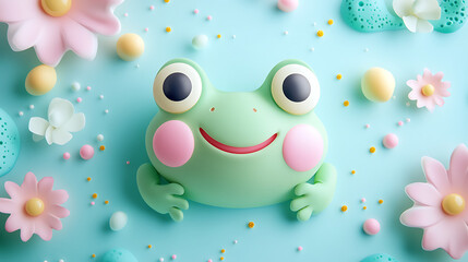 cute frog 3D