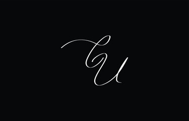 A minimal yet stylish depiction of white cursive lettering forming CU on a dark background, symbolizing elegance and simplicity.