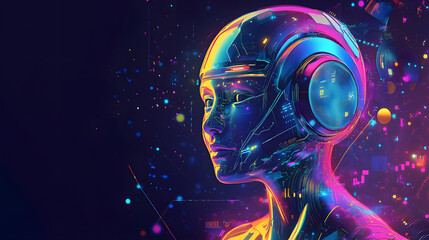 Fototapeta premium Metaverse technology concept. VR virtual reality goggles. Futuristic lifestyle. VR headset connecting metaverse, futuristic cyberspace