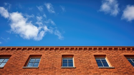Obraz premium sky red brick texture