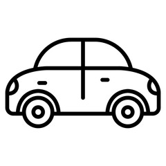 Electric Taxi Vector Icon