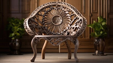 ornate carved wood